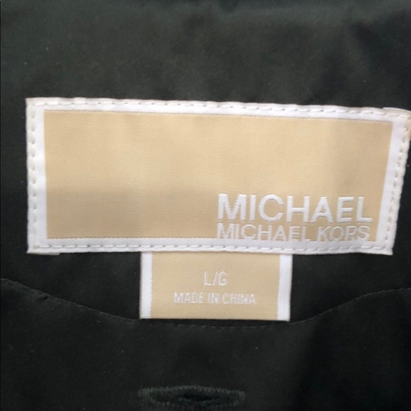 Michael Kors Black Trench Coat Size L - Picture 4 of 9